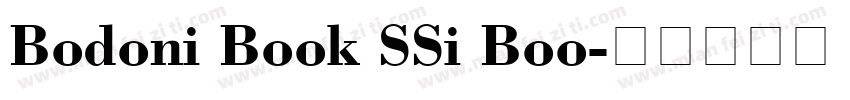 Bodoni Book SSi Boo字体转换